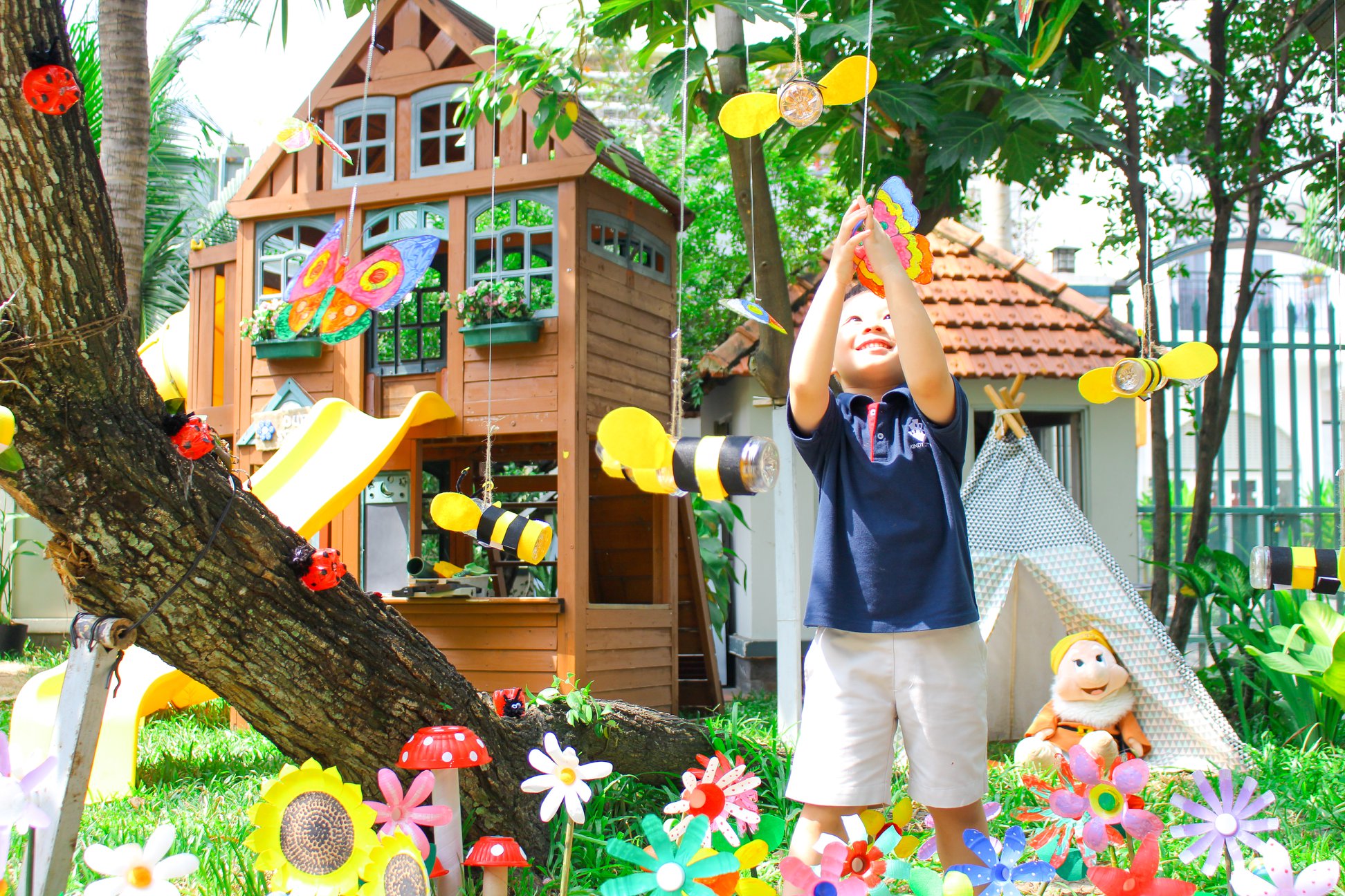 OUR RECYCLED GARDEN Kindy City International Preschool - Ngo Quang Huy Street, Thao Dien Ward