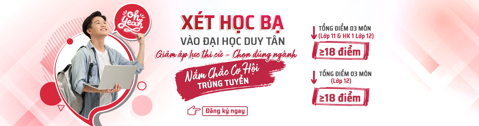 Banner tuyển sinh Chương trình Tiên tiến & Quốc tế tại ĐH Duy Tân