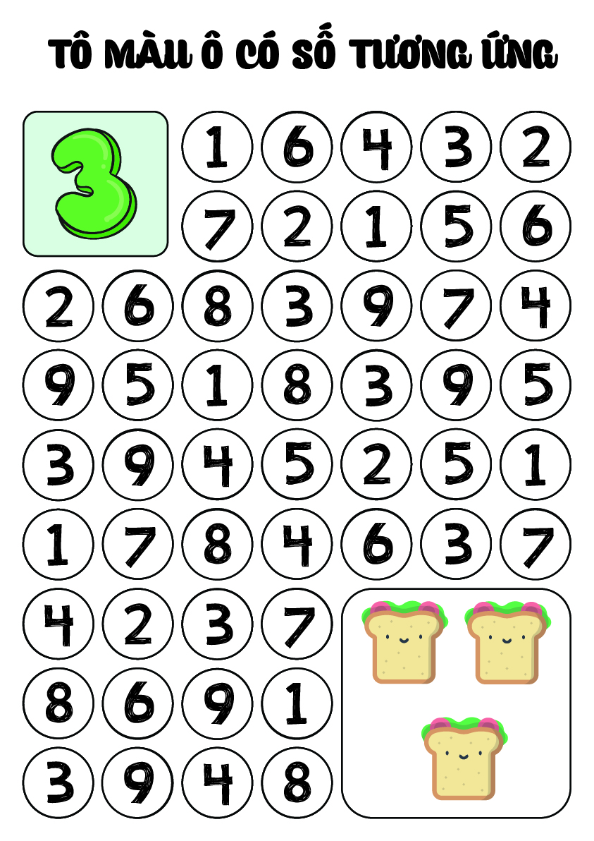 666 Mẫu Tranh Tô Màu hình các Chữ Số Đếm đơn giản nhất  Đề án 2020   c3nguyentatthanhhpeduvn